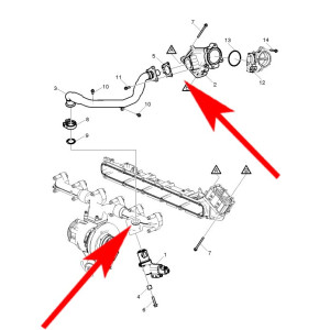 2651 Zaślepki zaworu EGR Volvo D11K Euro 6 Renault DTI11 Euro 6