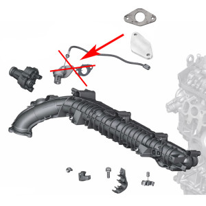 Zestaw do usunięcia układu EGR w silnikach BMW B57 B57S 3.0 Diesel