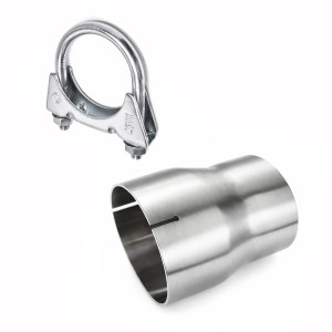 Redukcja wydechu nierdzewna roztłoczenie 42/42mm INOX wsuwka