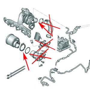 Zaślepka EGR Audi, Skoda, Seat, VW 1,6 2.0 TDI CUNA, CLCH