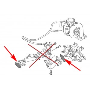 605 Zaślepka EGR 2.5 V6 TDI VW Audi Seat Skoda