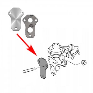 022 Zaślepka EGR TOYOTA AVENSIS T25 2.0 D-4D 116K