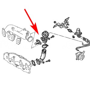 025 Zaślepka EGR RENAULT LAGUNA 1.9 DTi