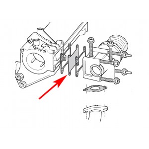 030 Zaślepka EGR FIAT 1,9 16v 2,4 20v OPEL 1.9 CDTI