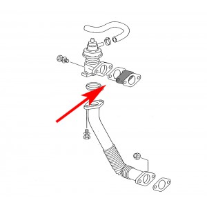 051 Zaślepka EGR VW AUDI SKODA SEA 1.7 1.9 2.0 SDI
