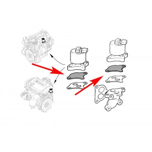 076 Zaślepka EGR OPEL 1.6 wtyczka z góry zaworu