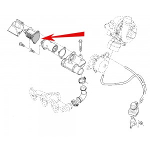 084 Zaślepka EGR VOLVO S40 V40 1.9 DCI 102 116KM