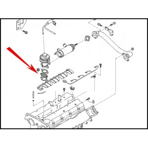 093 Zaślepka EGR Kia Carnival Hyundai 2.9 CRDI TD
