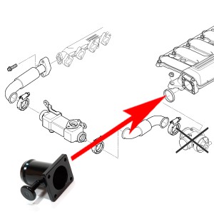 F78 Zamiennik zaślepka EGR BMW 2.0 2.5 3.0 D M47 M57