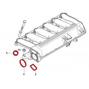 Zestaw 6 sztuk 22 mm aluminiowych zaślepek kolektora ssącego BMW z kompletem uszczelek