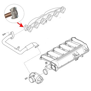 113 Uszczelka EGR BMW E46,E38, E39, E90, E65