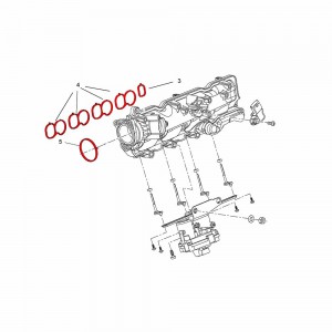 391 Zaślepki kolektora ssącego z uszczelkami Fiat Alfa Lancia Opel Saab Chevrolet 2.0 JTD JTDM