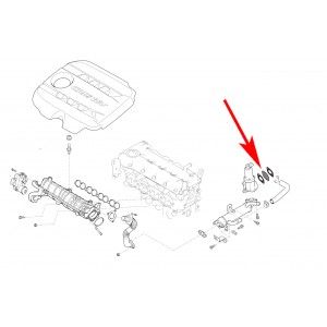 233 Uszczelka Zaślepka zaworu EGR Hyundai i30 1.4 1.6 CRDI OE od 2011 r.