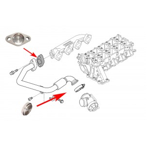 2880 Zaślepka EGR BMW 2.0 3.0 D M47 M47N M57 M57N M51