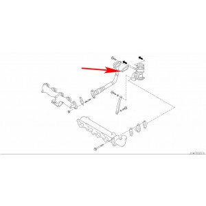 611 EGR BLANKING PLATE Nissan 2.5 2.2 YD25 EURO3 Navara