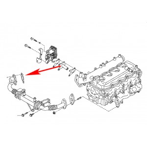 611 EGR BLANKING PLATE Nissan 2.5 2.2 YD25 EURO3 Navara