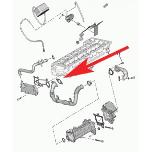 635 Zaślepka zaworu EGR Citroen Peugeot Iveco 3.0 HDI HPT HPI