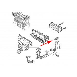 350K Zaślepka EGR JTD 1,9 8v 2,4 10v FIAT ALFA kpl