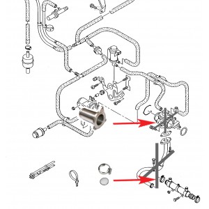 F73 Zamiennik zaślepka EGR VW Touareq R5 2.5 TDI BAC, BLK