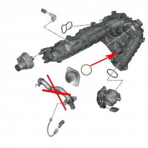 899 Zestaw do usunięcia układu EGR w silnikach BMW N57 N57S E70 E71 F07 3.0 Diesel