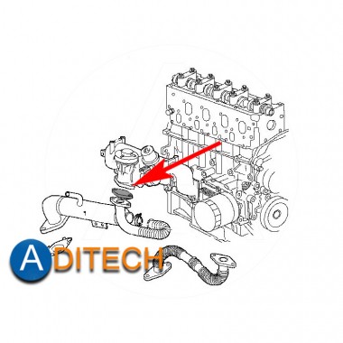 524 Zaślepka EGR FORD MONDEO FOCUS 1.8 TDDi TDCi