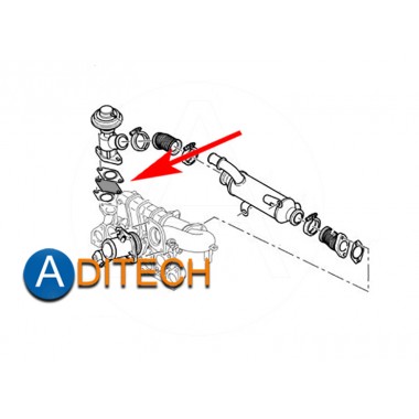 527 Zaślepka EGR Ford, Citroen, Peugeot 2.0 8V HDI
