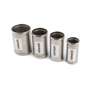 Łącznik dolotu rura nierdzewka fi 14mm L -8cm