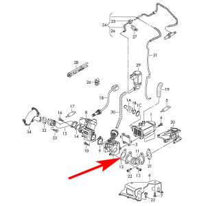 W006 Zaślepka EGR Audi VW 2.7 3.0 TDI