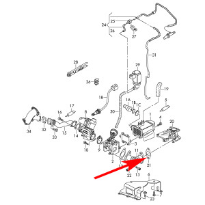 W007 Zaślepka EGR Audi VW 2.7 3.0 TDI