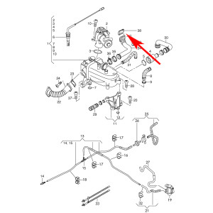 W016 Zaślepka EGR Audi Porsche VW 2.7 3.0 TDi