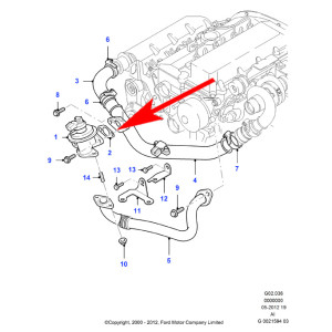 AT0966164 Uszczelka zaworu EGR