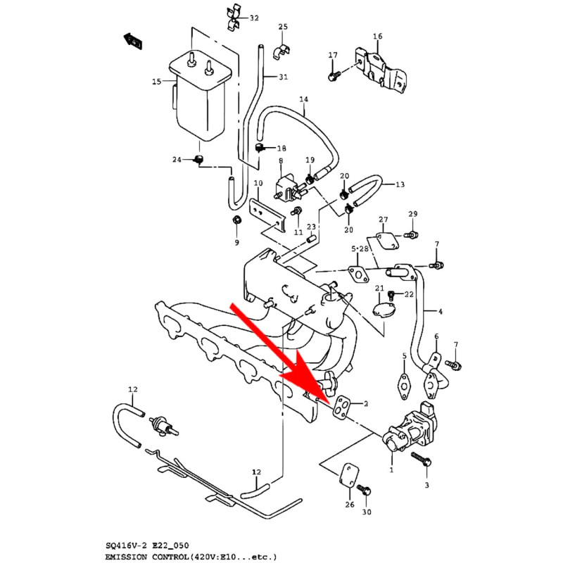 AT0966177 Uszczelka zaworu EGR