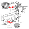 F45 Zamiennik zaślepka zaworu EGR Toyota 2.5TD, 3.0TD 1KD/2KD-FTV