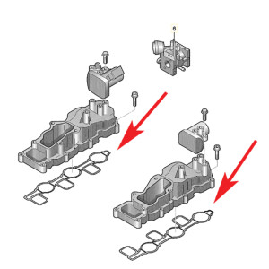 P2015 Zaślepki kolektora ssący Audi VW 2.7 3.0 TDI