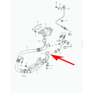 W043 Zaślepka EGR Renault Suzuki 1.9 dci DDiS