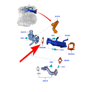 W052 Zaślepka EGR Ford RANGER, TRANSIT, V362 2.2D/3.2D 09.07-