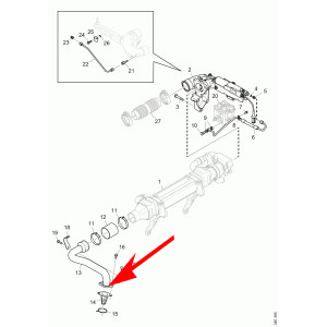 W056 ZAŚLEPKA EGR SCANIA R 450 euro 6