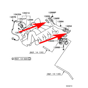 W026 Zaślepka EGR PAJERO PININ 1.8 GDI