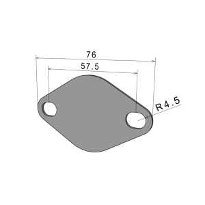 2507 Zaślepka EGR AUDI A4 2,0 TDI BLB BRE BRF BVG