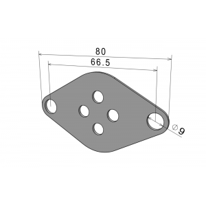 534 ZAŚLEPKA ZAWORU EGR DLA SAMOCHODÓW FORD Z SILNIKAMI 2.0 TDCI ORAZ 2.0 TDDI EGR Z TYŁU