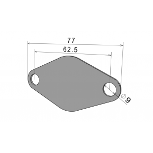 2527 Zaślepka EGR Ford, Citroen, Peugeot 2.0 8V HDI