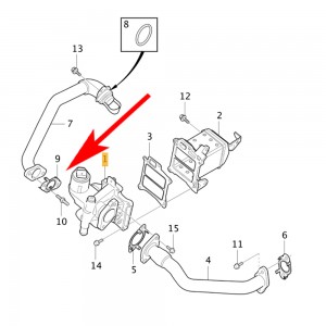 W075 Zaślepka EGR D4 2,0 VOLVO XC40, XC60, XC70, XC9