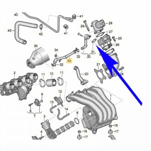 W081 Zaślepka EGR Audi, Seat, Volkswagen 2.0 TFSI
