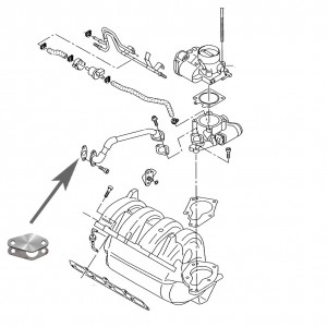 665A Zaślepka zaworu EGR Audi, Skoda VW 1.6 FSI BLF,