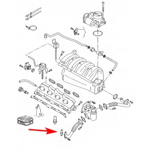 665A Zaślepka zaworu EGR Audi, Skoda VW 1.6 FSI BLF,