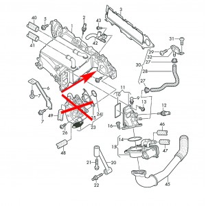 K018 Zaślepka EGR Audi, Skoda, Seat, VW 1,6 2.0 TDI CUNA, CLCH
