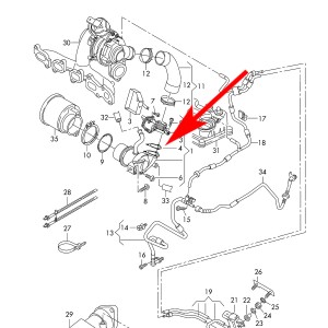 K018/2 Zaślepka EGR Audi, Skoda, Seat, VW 1,6 2.0 TDI CUNA, CLCH