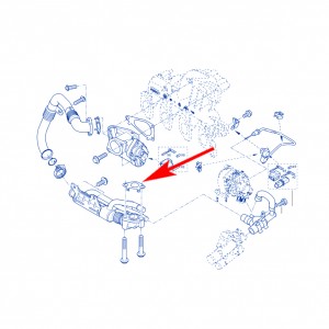 W043 Zaślepka EGR Renault Suzuki 1.9 dci DDiS