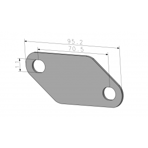 611 Zaślepka EGR Nissan 2.5 2.2 YD25 EURO3 Navara