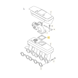 193 Uszczelka zaworu EGR VW Transporter T4 2.5 TDI